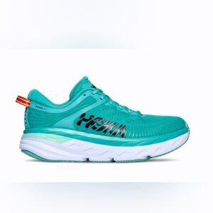 Hoka One One Women's Athletic Shoes in Teal and White